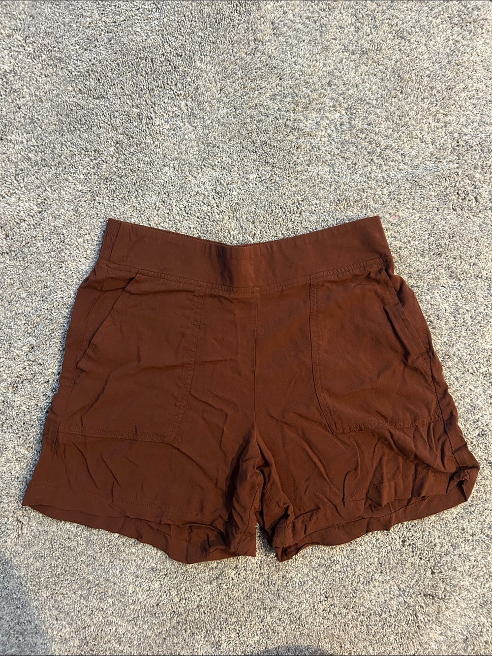 Wildfox Brown High-Rise Bermuda Shorts